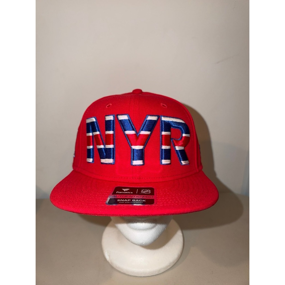 New York Rangers Fanatics Red Authentic Pro Snapback Hat (NWTS)